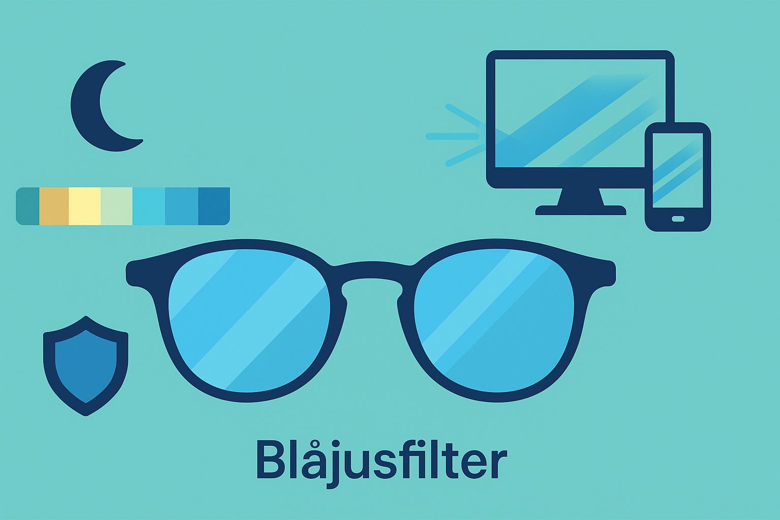 Terminalglasögon med blåljusfilter